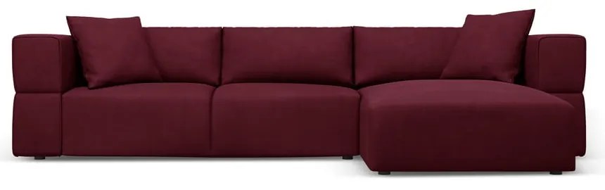 Colțar burgundy (cu colț pe partea dreaptă) Esther – Milo Casa