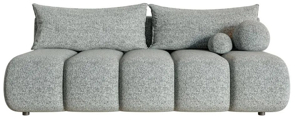 Canapea trei locuri Didier mini (gri + negru). 1100566