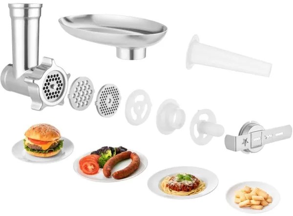 Robot de bucătărie cu castron din oțel inoxidabil Sencor 1700W/230V crom mat