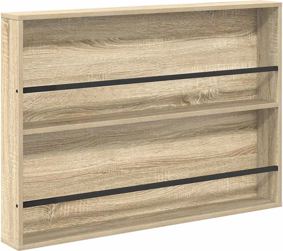 vidaXL Raft pentru reviste cu raft Stejar Sonoma 100 x 12 x 70 cm