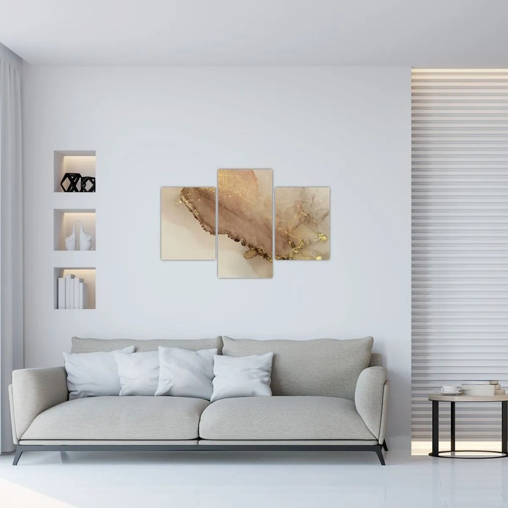 Tablou - Sclipici auriu (90x60 cm)