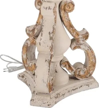 Lampa Shabby Chic Oro rasina si metal H 67 cm