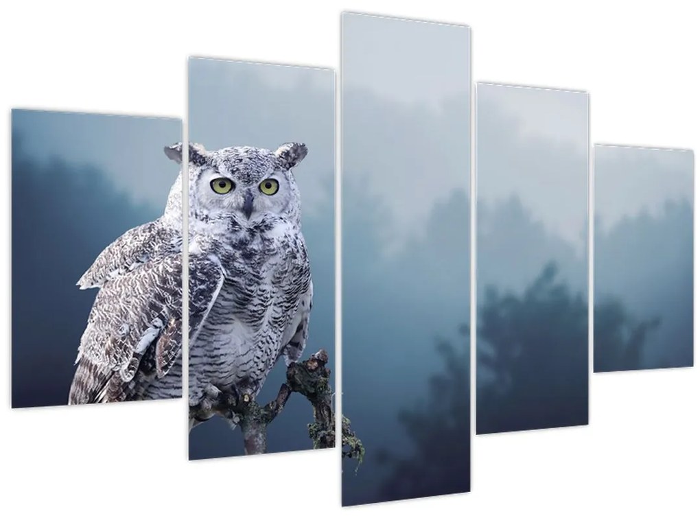 Tablou - Bufniță de zăpadă (150x105 cm)