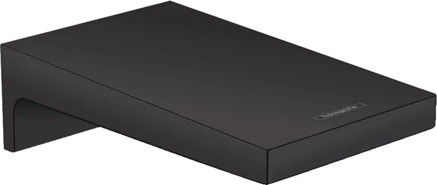 Pipa cada Hansgrohe Metropol negru mat 185 mm