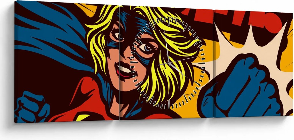 Tablou - Comix (cu ceas) (90x30 cm)