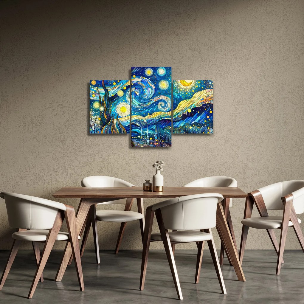 Tablou – Mozaic al nopții înstelate (90x60 cm)