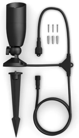 WiZ - Spot LED RGBW 4W 12V IP65 dimabil Wi-Fi pentru exterior