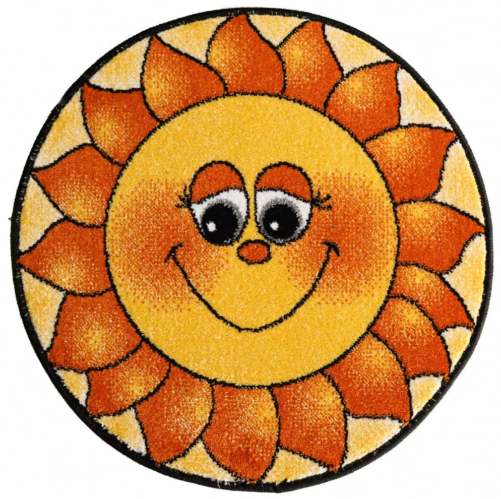 Covor Kolibri Rotund Floarea Soarelui 11175