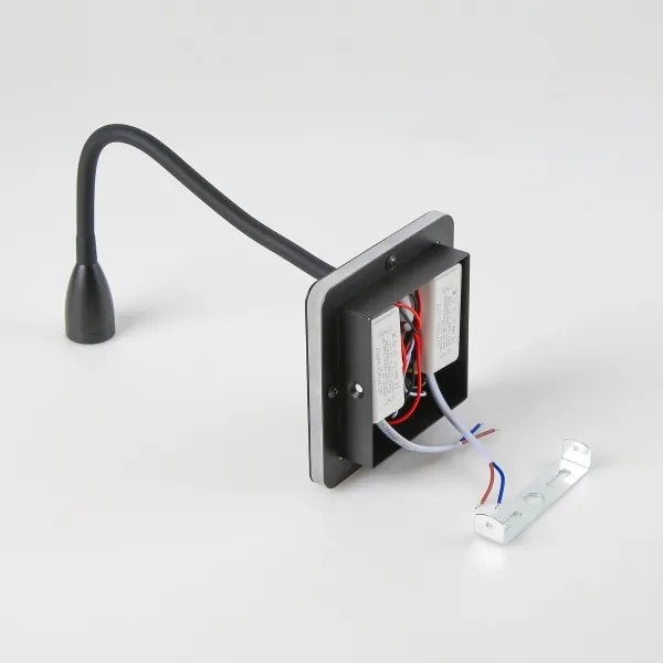 Lampă LED flexibilă de perete Brilagi MAYA Double LED/4W/230V + LED/3W negru