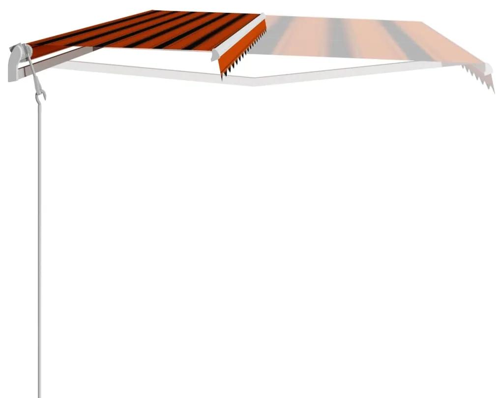 Copertina retractabila automat, portocaliu  maro, 400 x 300 cm portocaliu si maro, 400 x 300 cm