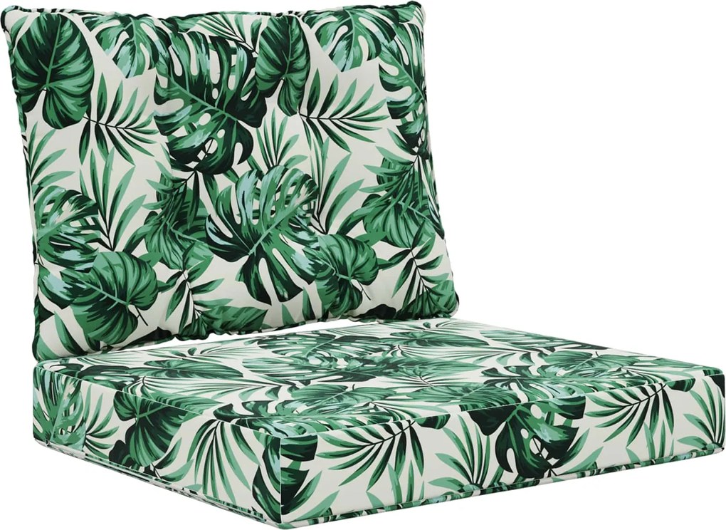 vidaXL Perna pentru canapea de exterior 2 pcs Model cu frunze