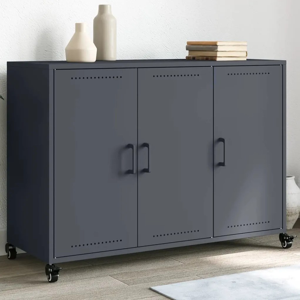 vidaXL Dulap, antracit, 100,5x39x72 cm, oțel