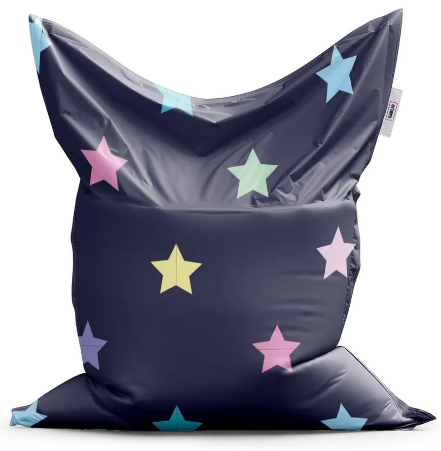 Sac de șezut Classic stele pe albastru, colorat