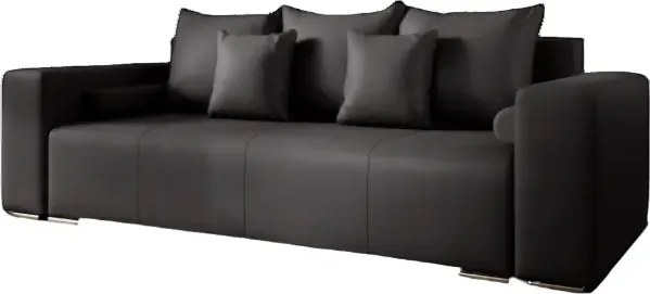 Canapea extensibilă dumonde cu ladă de depozitare si sezut confortabil din spuma high-density, Marbela Antracit 245x100 cm