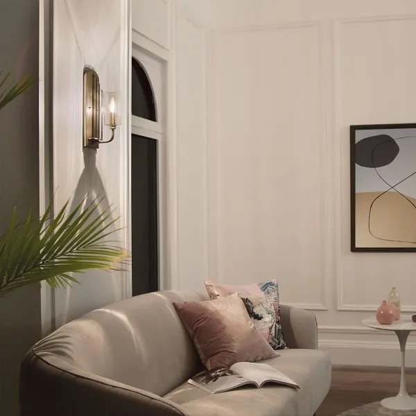 Quintiesse QN-KIMROSE1-BNB - Aplica de perete KIMROSE 1xE14/40W/230V aurie