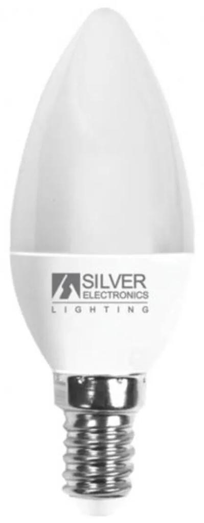 Bec led lumânare silver electronics eco e14 5w a+