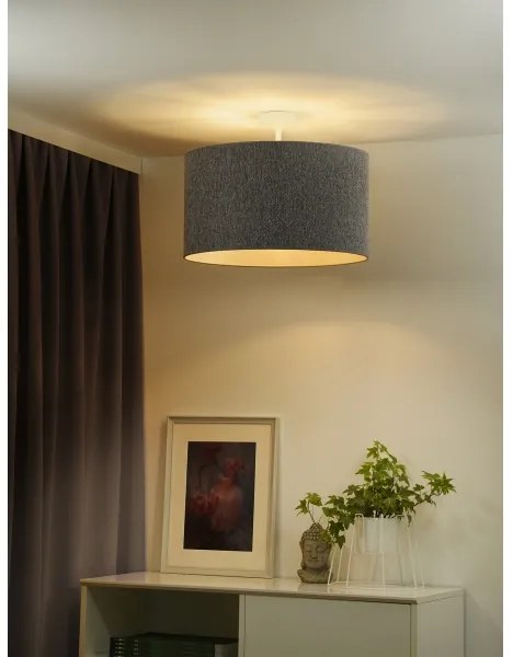 Lustră aplicată ROLLER ECO Duolla RECYCLING 1xE27/15W/230V d. 45 cm gri