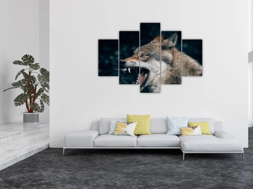Tablou cu lup (150x105 cm)