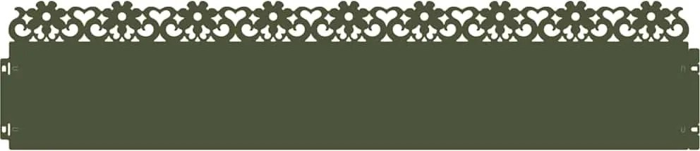 vidaXL Borduri pentru gazon 20 pcs Verde măsliniu 103 x 0,05 x 22 cm
