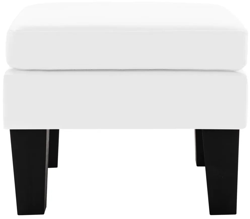 288776 vidaXL Taburet, alb, piele ecologică