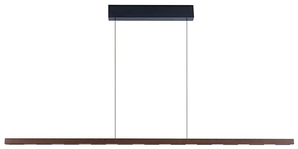 Immax NEO 07309L-LED Lustră suspendată dimabilă pe cablu cu senzor MADEIRA, 37W/230V, 157 cm, nuc