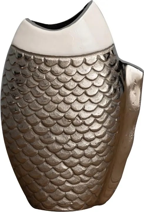 Vaza decorativa, din aluminiu, Fish