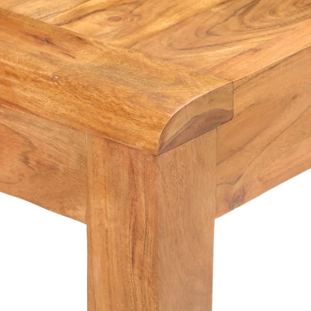 Masa consola, 110x40x76 cm, lemn masiv acacia finisaj sheesham