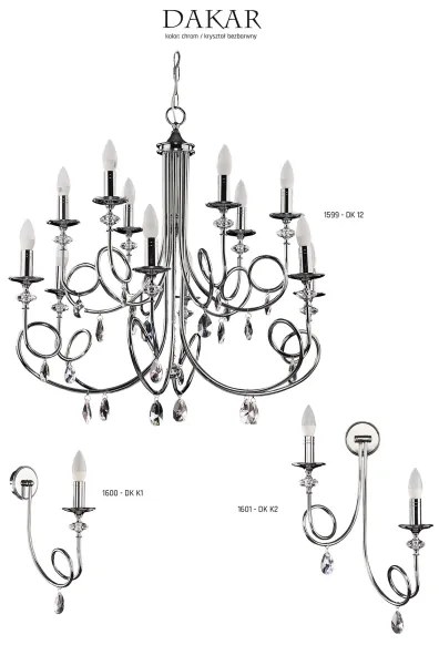 Jupiter 1600 - DK K1 CH - Aplica perete DAKAR E14/40W