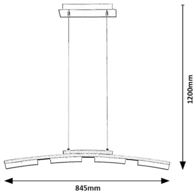 Lustra LED suspendata design modern Eucalyptus