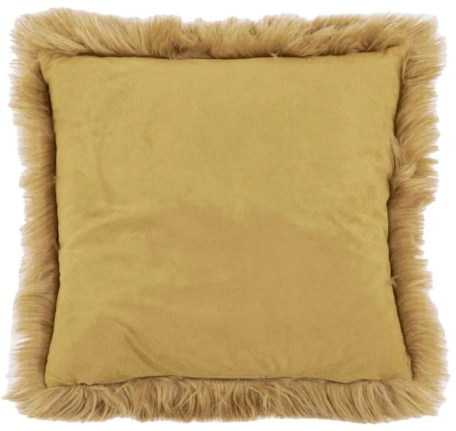 Pernă Tiseco Home Studio Sheepskin, 45 x 45 cm, maro