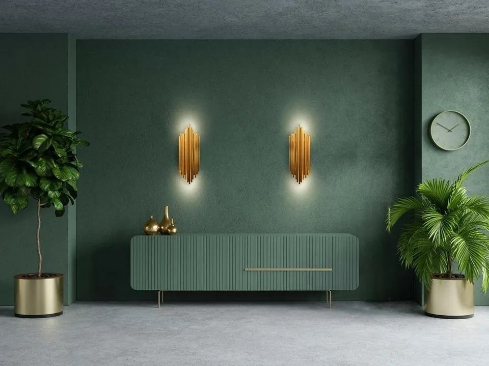 Aplica de perete design mimimalist Tub auriu