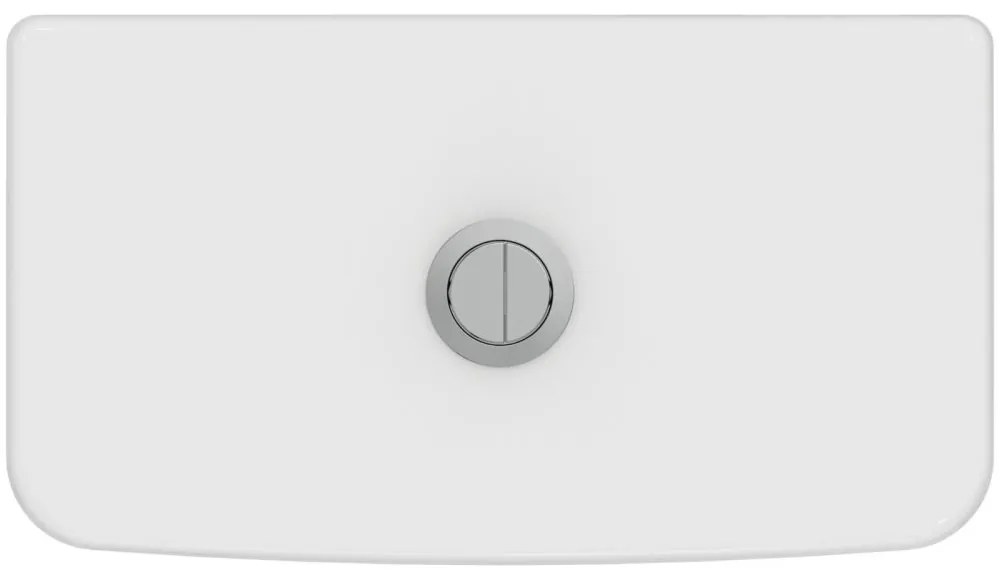 Rezervor WC Cube, alimentare de jos, Dual Flush, alb