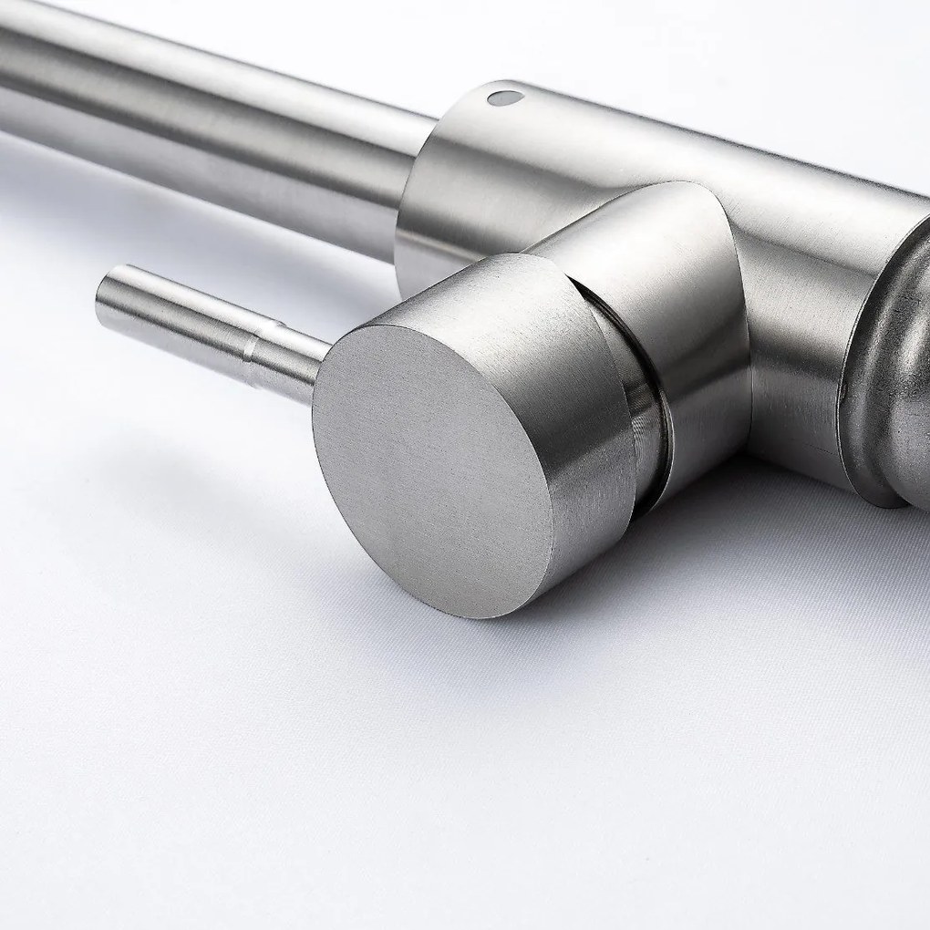 Baterie bucătărie - 290 alamă Satinat P14A