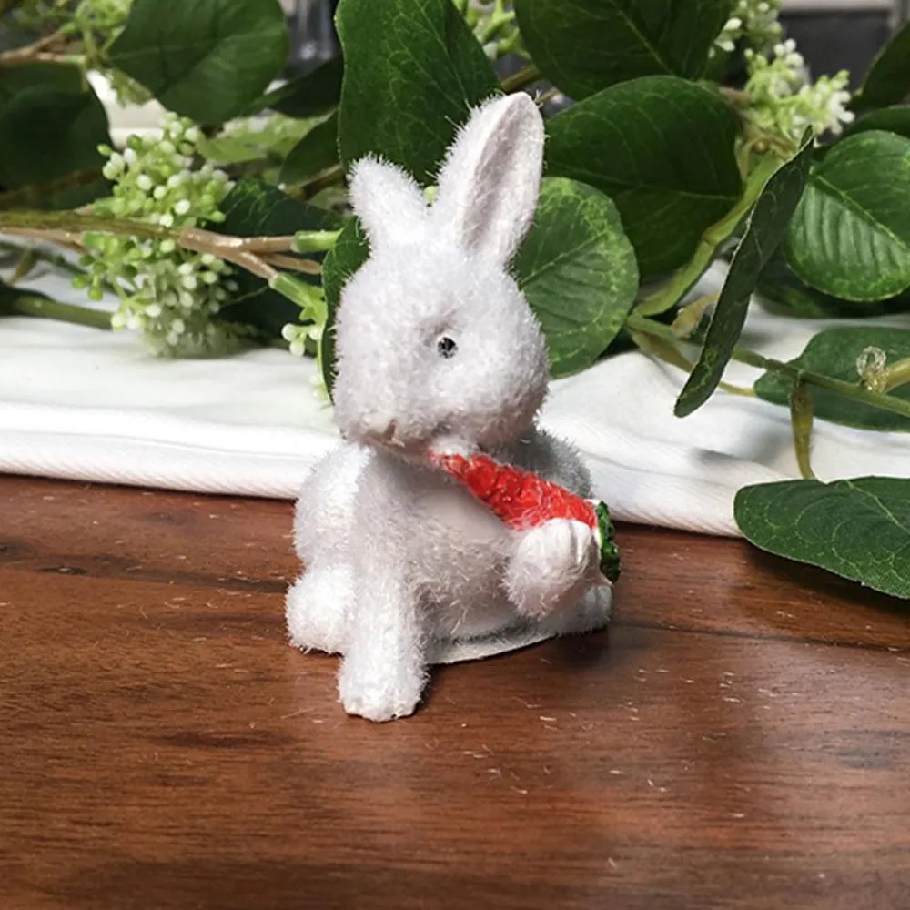 ACCESORIU DECORATIV IEPURE 9 CM, DISPONIBIL IN 4 VARIANTE, ALB