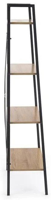 Raft Narvik REG2 Negru - L60 x l32 x H148 cm