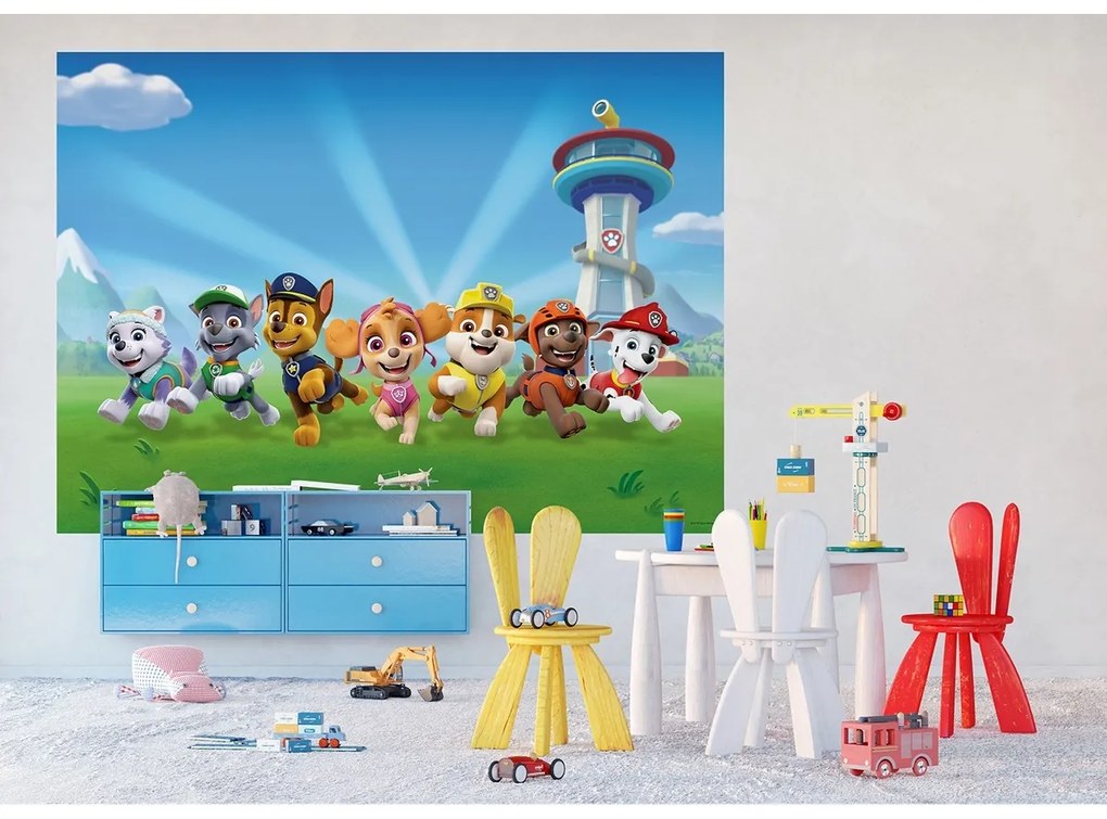 Foto-tapet copii Paw Patrol  252 x 182 cm, 4 piese