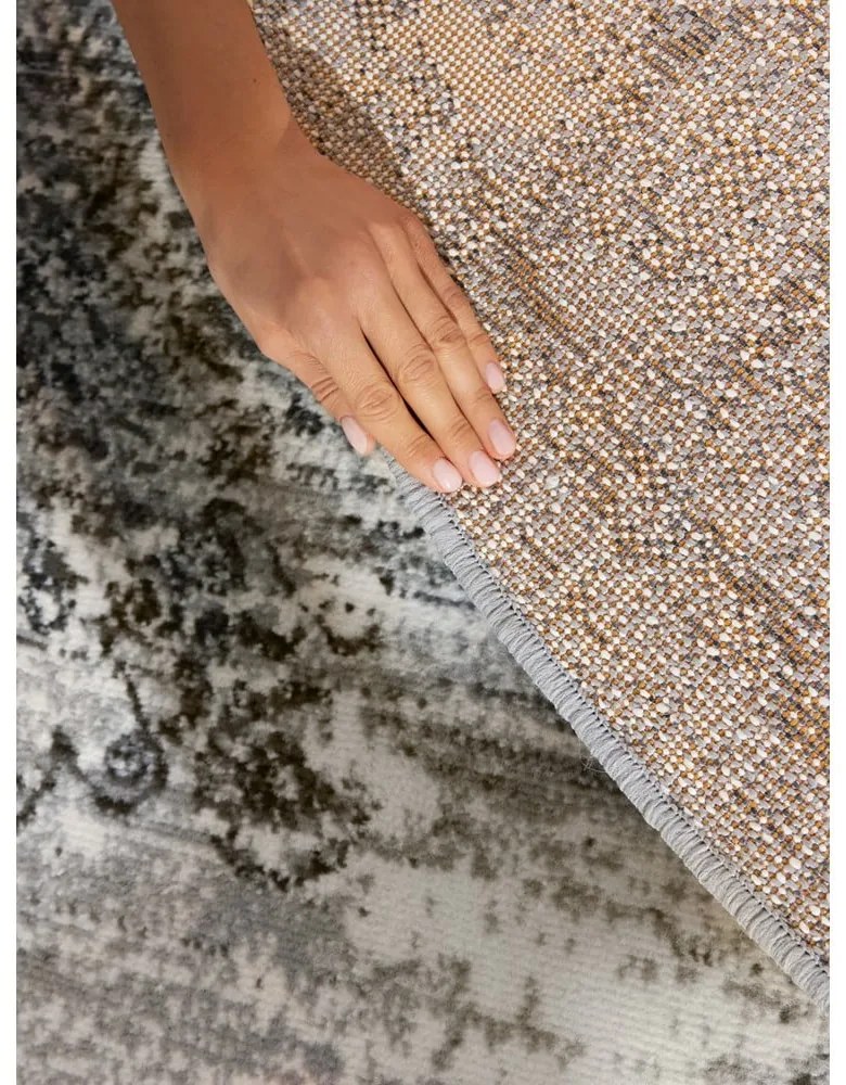 Covor gri-crem rotund ø 120 cm Gloria Lydia – Hanse Home