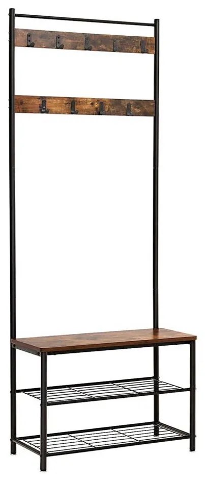 Cuier de podea NAVOR maro/negru