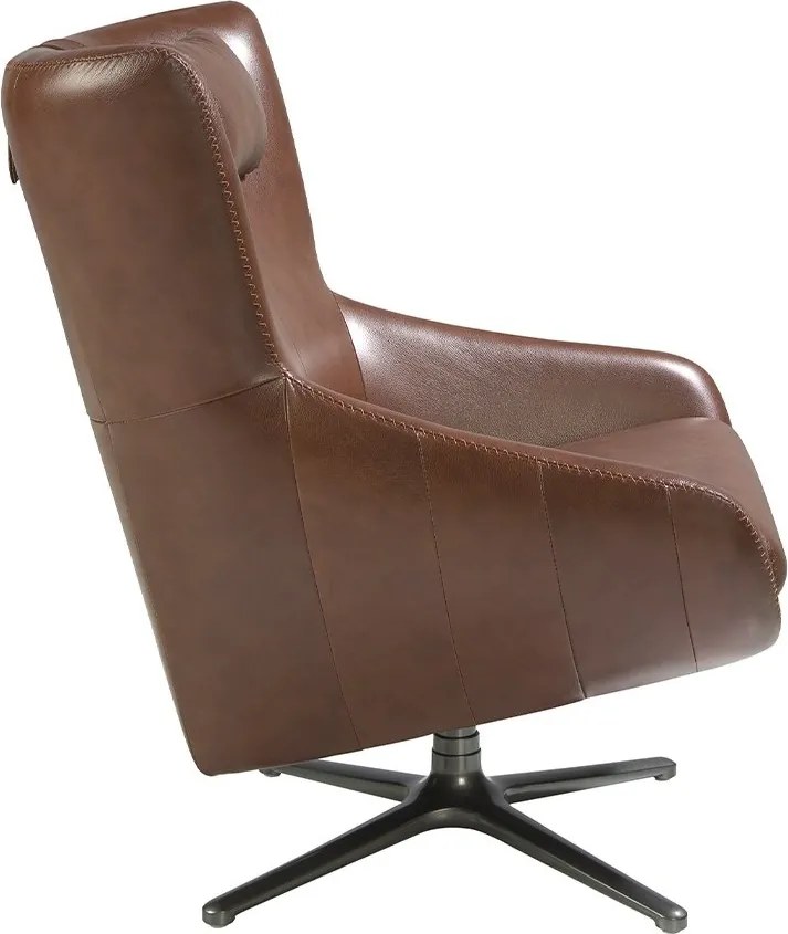 Fotoliu pivotant tapitat cu piele sintetica George