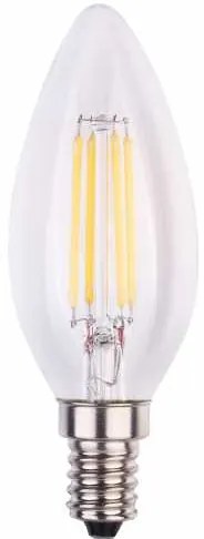 Bec LED filament C35 E14 4.8W 230V lumina calda Well