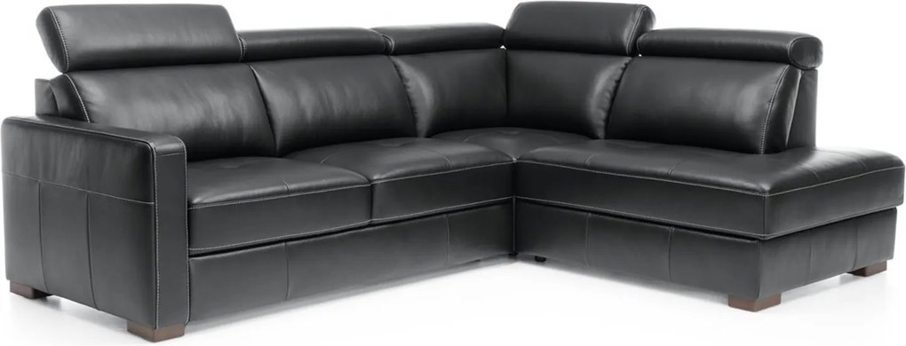 Colțar lemn masiv Ergo 260×89–101×209 cm - Stânga