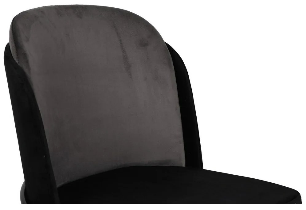 Set de scaune de sufragerie Dore Grey and Black, 2buc.