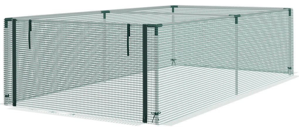 Outsunny Seră de grădină seră pentru roșii cu protecție din filet HDPE, dim. 125L x 248l x 62,5H cm | Aosom Romania