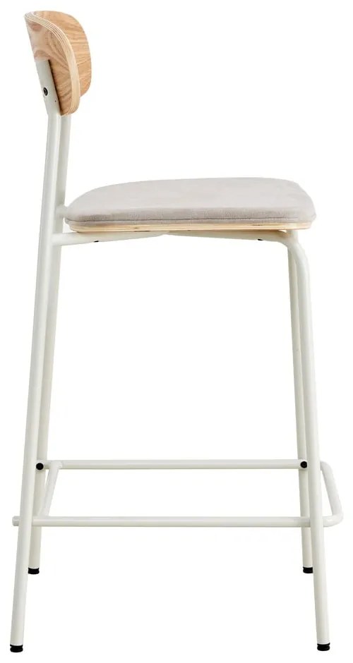Scaune de bar bej/în culoare naturală 2 buc. (înălțime șezut 66 cm) Adriana – Marckeric