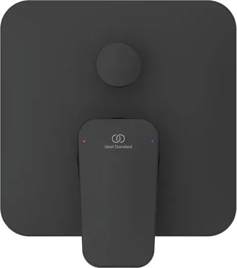 Baterie cada - dus Ideal Standard Ceraplan negru mat cu corp ingropat