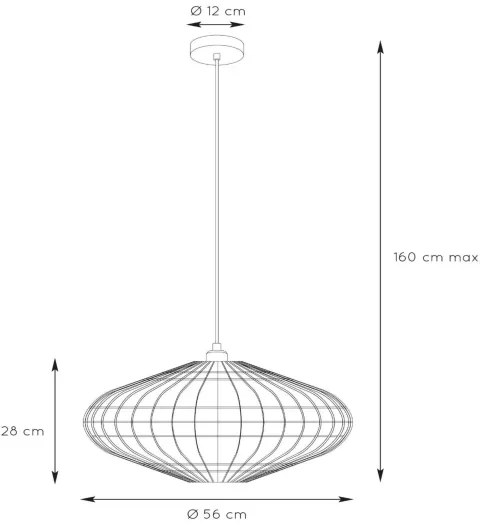 Lustră pe cablu MAGALI 1xE27/40W/230V neagă Lucide 03435/56/30