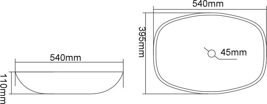 Chiuvetă albastră din sticlă 54x39,5 cm Kvaore – Sapho
