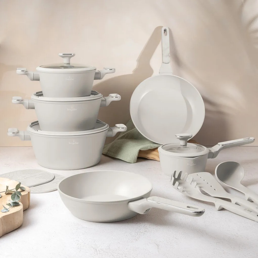 BerlingerHaus Set de vase cu suprafață din titan Sahara Marble, 15 piese