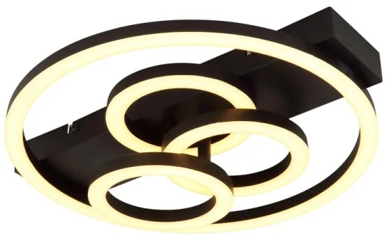 Globo 48040-40 - Plafonieră LED dimabilă DARRYL I 40W/230V, dim. 35 x 33 cm + telecomandă