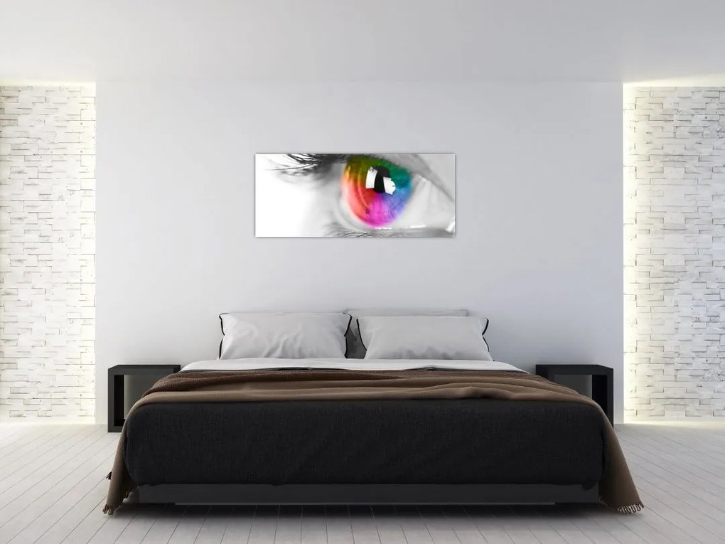 Tablou - Iris din ochi (120x50 cm)